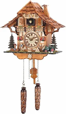 Trenkle Quartz Cuckoo Clock Black Forest House With Music TU.482.QM.HZZG • $242