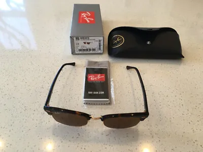 Ray-Ban Clubmaster Square RB3916 Havana Brown - FREE SHIPPING • $80