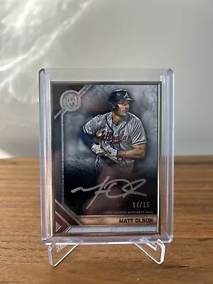 2023 Topps Museum Framed Matt Olson Atlanta Braves Silver Ink Auto 14/15 #MFA-MO • $275