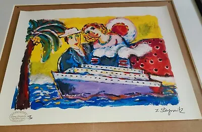 Zamy Steynovitz Art Serigraph Print Only Couple Ship Numbered Signed 159/750 • $36.74