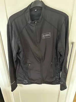 Virgin London Marathon Black Zip Running  Jacket Top XL • £9.99