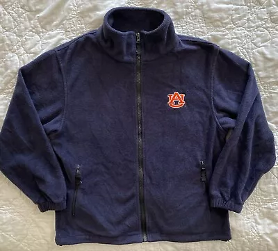 Youth Auburn Tigers Fleece Full Zip Jacket By PressBox Large 14/16 • $14.99