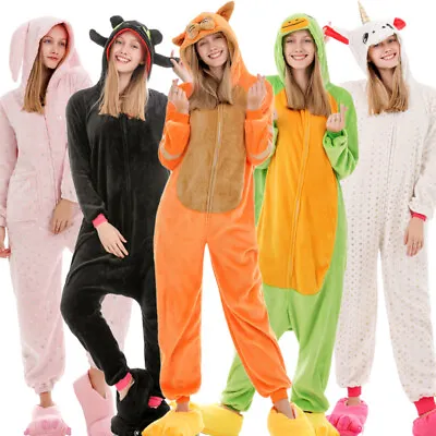 Womens Pajamas Cotton Adult Kigurumi Kid Bodysuit Cosplay Pyjamas Jumpsuit • $37.99