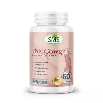 The Cow Girl Woman Female Energy Booster 60 Dietary Supplement Organic Non GMO • $11.03