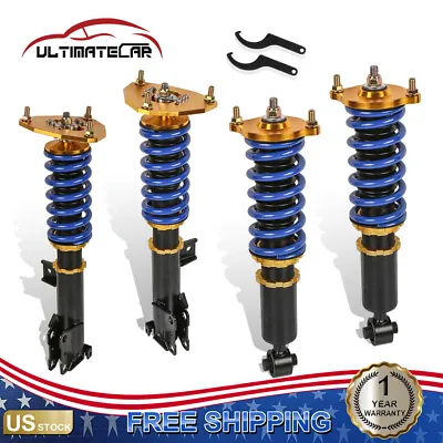 4Pcs Full Coilovers Shock Absorber Struts For 00-05 Mitsubishi Eclipse D53A/D52A • $220.96