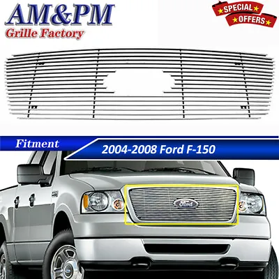 For 2004-2008 Ford F-150 Honeycomb Style Billet Grille Upper Grill Chrome Insert • $62.99