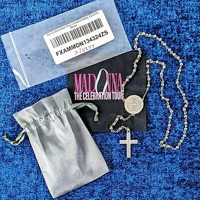 Madonna Celebration Tour Rosary Beads Silver Toronto Promo 2024 Rare • $795