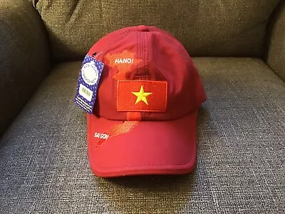 Mens Vietnam Flag/country Baseball Hat Adjustable Red Nwt • $19.95