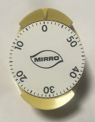 Vintage MIRRO Almond / Yellow 60 Minute Kitchen Egg Timer Working • $14.95