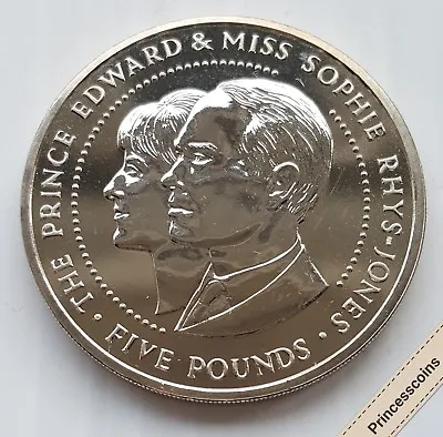 £14.99 • Buy 1999*bailiwick Of Guernsey Prince Edward & Sophie Wedding £5 Five Pound Coin