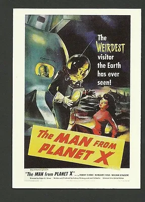 The Man From Planet X Robert Clarke Monster Horror Movie Poster Card #3 BHOF • $9.95