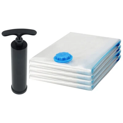 $14.99 • Buy 4 Pack X-Large Space Saver Bags Vacuum Seal Storage Bag Organizer 31x39 Inches