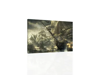 Ship Battle - CANVAS OR PRINT WALL ART • $149