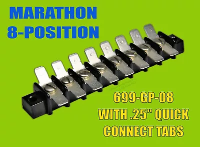 Kulka Marathon 8-position Terminal Strip With Quick Connects Model 699gp08 • $4.89