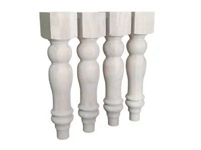 16  Unfinished Farmhouse Bench Legs Or Coffee Table Legs Set Of 4 • $59.95
