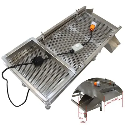 110V 5MM Linear Vibrating Screen Deck Sifter Shaker Screener Machine SS 1 Layer • $581.86