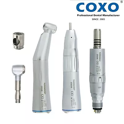 COXO Dental Fiber Optic Low Speed Contra Angle Handpiece Air Motor Fit KaVo NSK • $46.74