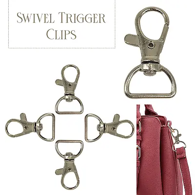 Bag Clasps Lobster Swivel Trigger Clips Snap For Keyring Webbing 15mm/20mm • £11.89