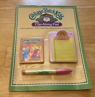 1984 Cabbage Patch Kids Clip Along Pad Stationary • $10