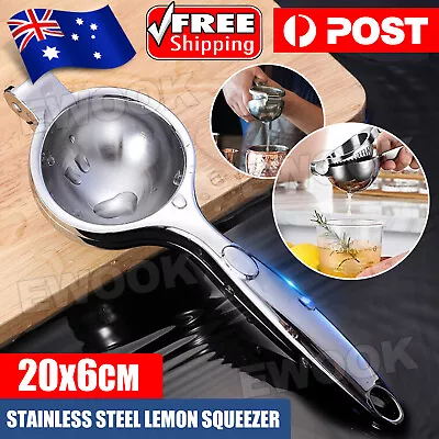 Stainless Steel Manual Hand Press Lemon Squeezer Fruit Orange Citrus Juice Tool • $13.95