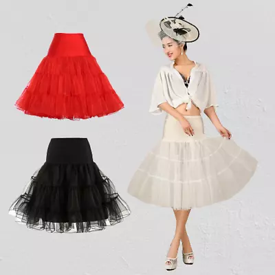 1950s Petticoat Skirt Women Underskirt Crinoline Slips Tutu Skirt Dress • $15.03