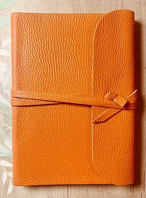 Handmade In Italy A5 Genuine Leather Ruled Journal Notebook Gift 224 Pages • $41.99