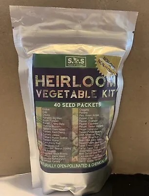 ***15500 Non-GMO Heirloom Vegetable Seeds 40 Variety Pack*** • $15.53