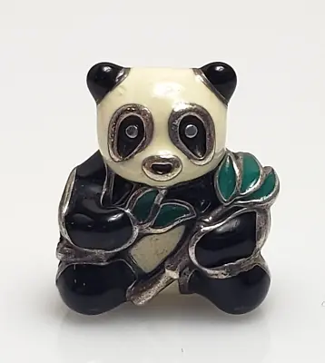 Pandora Sterling Silver Sweet Panda Enamel Bead Charm 796256ENMX • £28.46