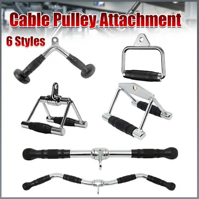 Cable Pulley Attachment Tricep Rope V Grip LAT Pull Down Gym Accessory AU • $37.99
