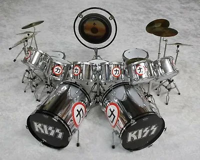 Kiss Eric Carr Miniature  Replica Chikara Mini Crazy Nights Tour Drum Set      • $150