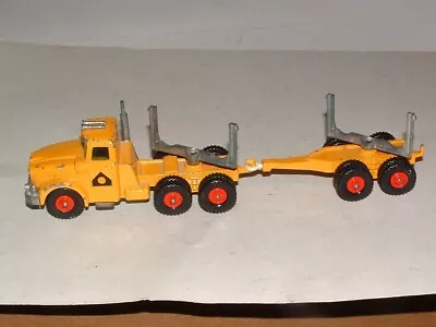 * 1960s MATCHBOX KING-SIZE # 10 YELLOW PIPE TRUCK UNPLAYED WITH CONDITION ! • $9.99