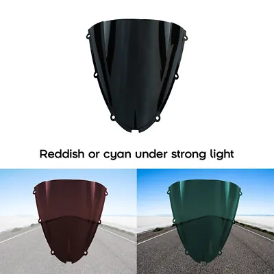 Black Windscreen Windshield Fit For Kawasaki NINJA ZX10R 2006-2007 ZX-6R 05-2008 • $24.99