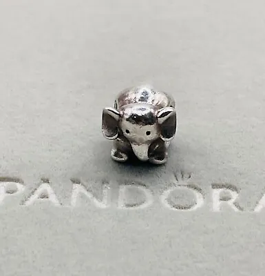 Pandora 925 Ale Silver Cute Elephant Charm Bead 790480  💕 • £15