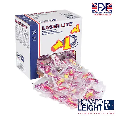 Howard Leight Laser Lite Ear Plugs Work Sleep Snoring Noise Cancelling Earplugs • £36.99