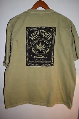 Maui Wowie Hawaii Marijuana T Shirt Crazy Shirts Men's XL • $19