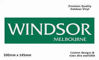 Windsor Melbourne Caravan Replacement Vinyl Decal Sticker • $36.95