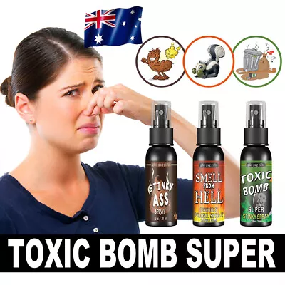 3 Pack Liquid Fart Spray Can Stink Bomb Ass-Smelly Stinky Gas Crap Prank Novelty • $14.68