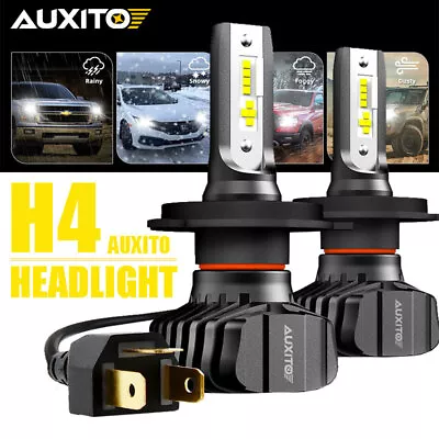 AUXITO H4 Led Headlight Bulbs Canbus Free 6500K White Fanless For Nissan Ford • $52.59