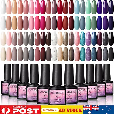 COSCELIA Gel Nail Polish Set 15/20/40 Colors UV Gel Polish Nail Art Manicure Set • $21.15