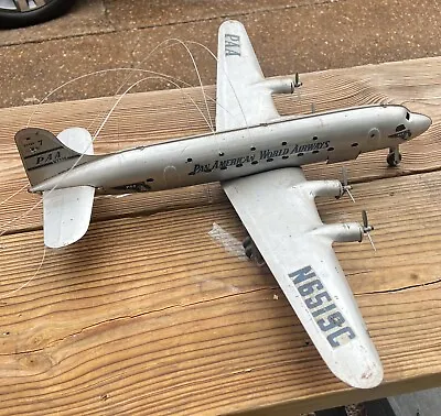 Vintage Marx Pan Am  Airways  Propeller Pressed Steel Airplane • $255