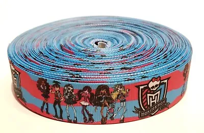 20 Yards 1  Grosgrain Monster High Ribbon Clawdeen Frankie Lagoona Draculaura • $15