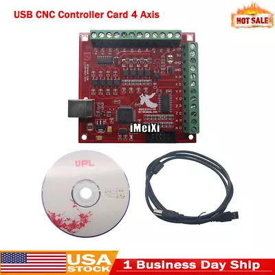 USB MACH3 100Khz Breakout Board 4 Axis Interface Driver CNC Motion Controller US • $22.52