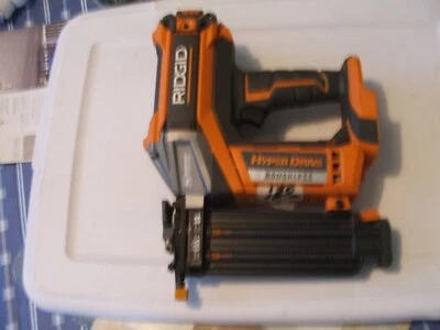 $134.97 • Buy RIDGID R09890 18v 18-GAUGE CORDLESS BRUSHLESS HYPERDRIVE BRAD NAILER 
