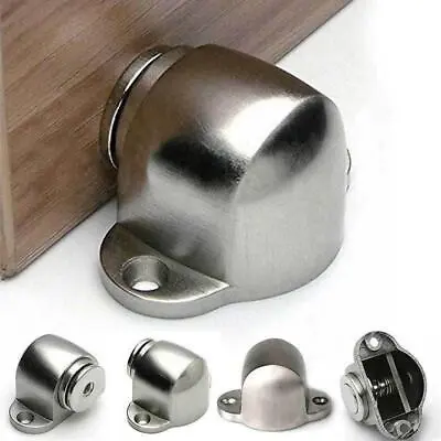 Zinc Alloy Magnetic Door Holder Stopper Doorstop Wall Safety Mounted Catch P0P5 • £6.11