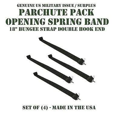 US MILITARY T-10 PARACHUTE OPEN SPRING BAND BUNGEE SET Of 4 SOCOM DEVGRU MARSOC • $24.99