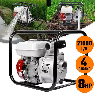 8HP 4-Stroke 2'' Water Pump Petrol High Flow Pressure Fire Fighting Irrigation • $196.95