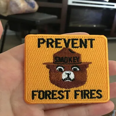 Smokey Bear Embroidered Patch Prevent Forest Fires. Vintage Patch Fire Safety • $6