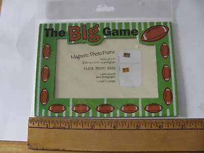 Paper Magic Group FOOTBALL The Big Game Magnetic Photo Frame Holds 4  X 6  Photo • $3.99