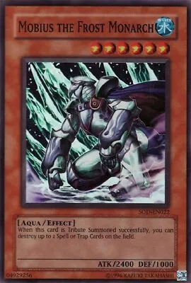 Yu-Gi-Oh! Mobius The Frost Monarch SOD-EN022 Super Rare LP-NM! • $5.58