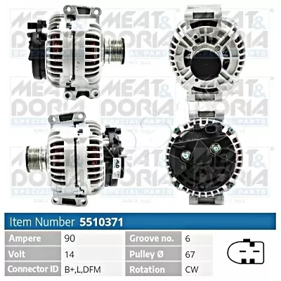 $143.13 • Buy Alternator For VW Lt 28-35 II Mk Bus 28-46 Box Transporter T4 90-06 1516463R